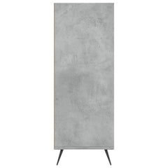 vidaXL Bookcase Concrete Grey 69.5x32.5x90 cm Engineered Wood 5