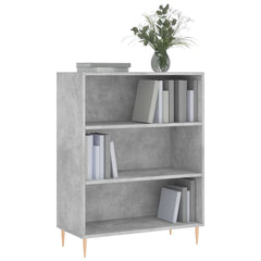 vidaXL Bookcase Concrete Grey 69.5x32.5x90 cm Engineered Wood 3