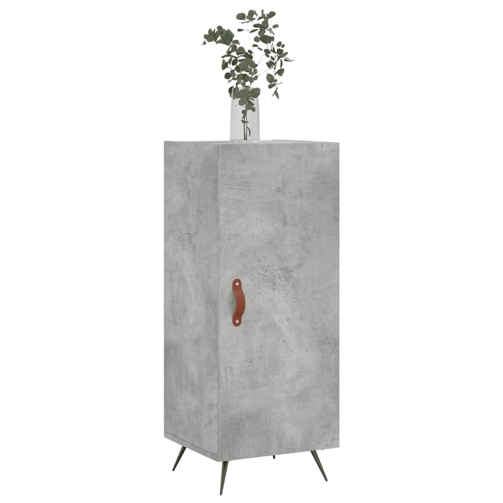 vidaXL Sideboard Concrete Grey 34.5x34x90 cm Engineered Wood 3
