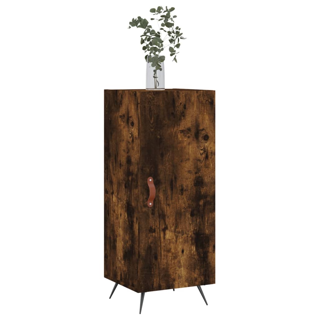vidaXL Sideboard Smoked Oak 34.5x34x90 cm Engineered Wood 3