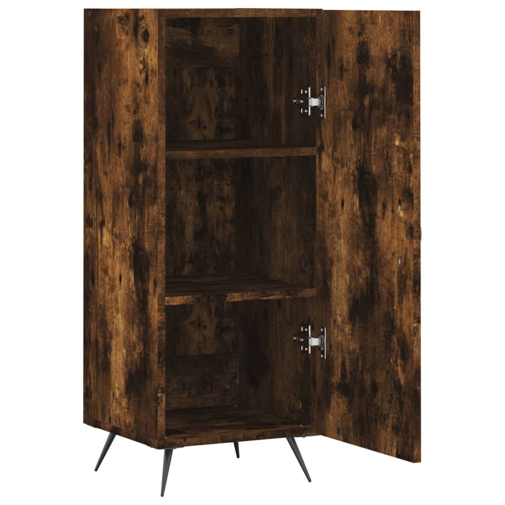vidaXL Sideboard Smoked Oak 34.5x34x90 cm Engineered Wood 5