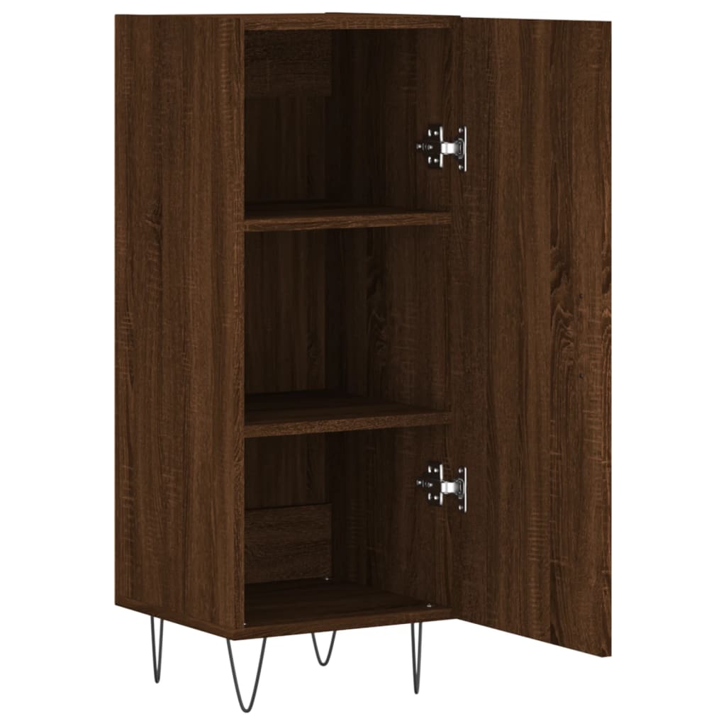 vidaXL Sideboard Brown Oak 34.5x34x90 cm Engineered Wood 6