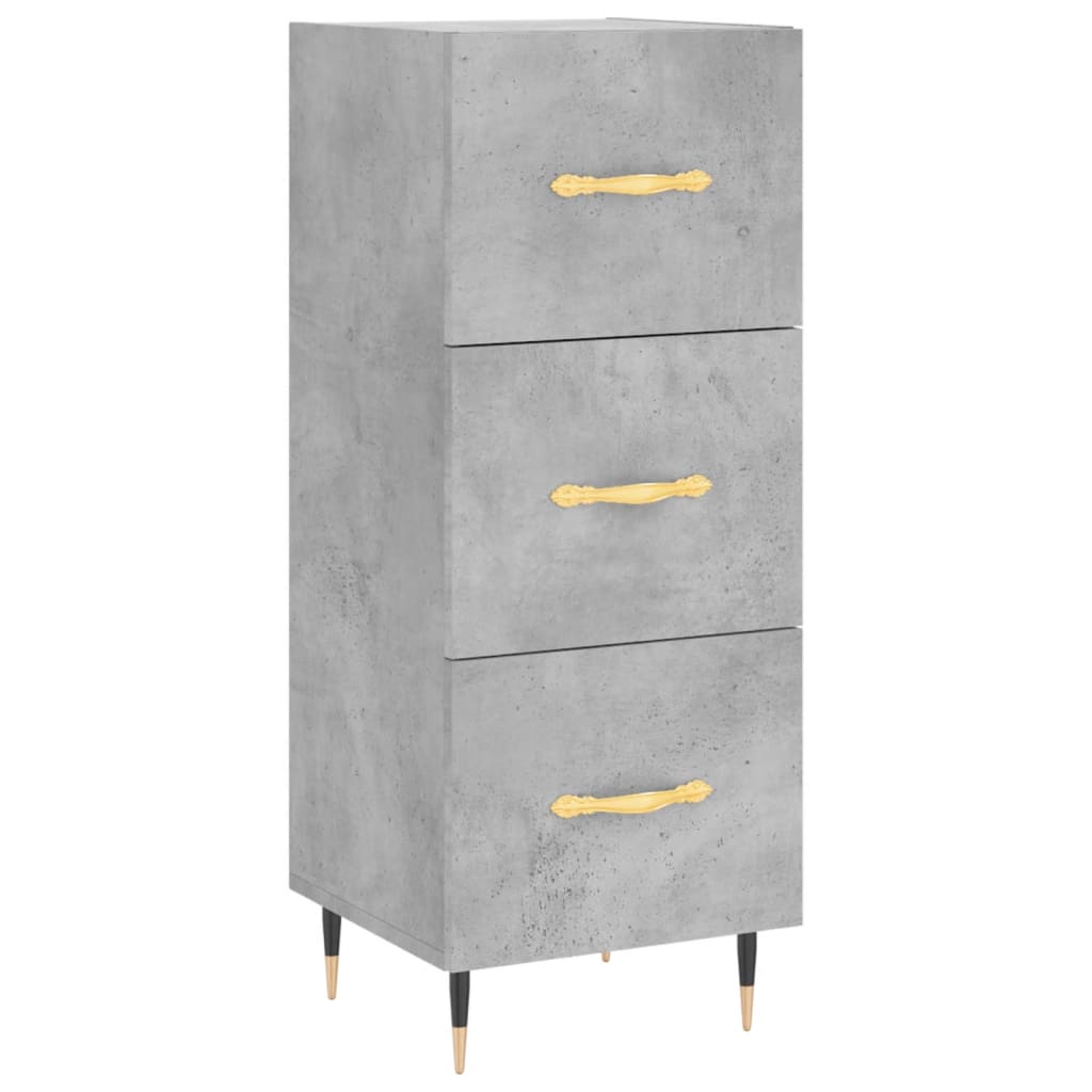 Sideboard 34,5x34x90 cm Engineered Wood Concrete grey