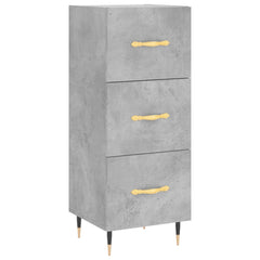 Sideboard 34,5x34x90 cm Engineered Wood Concrete grey