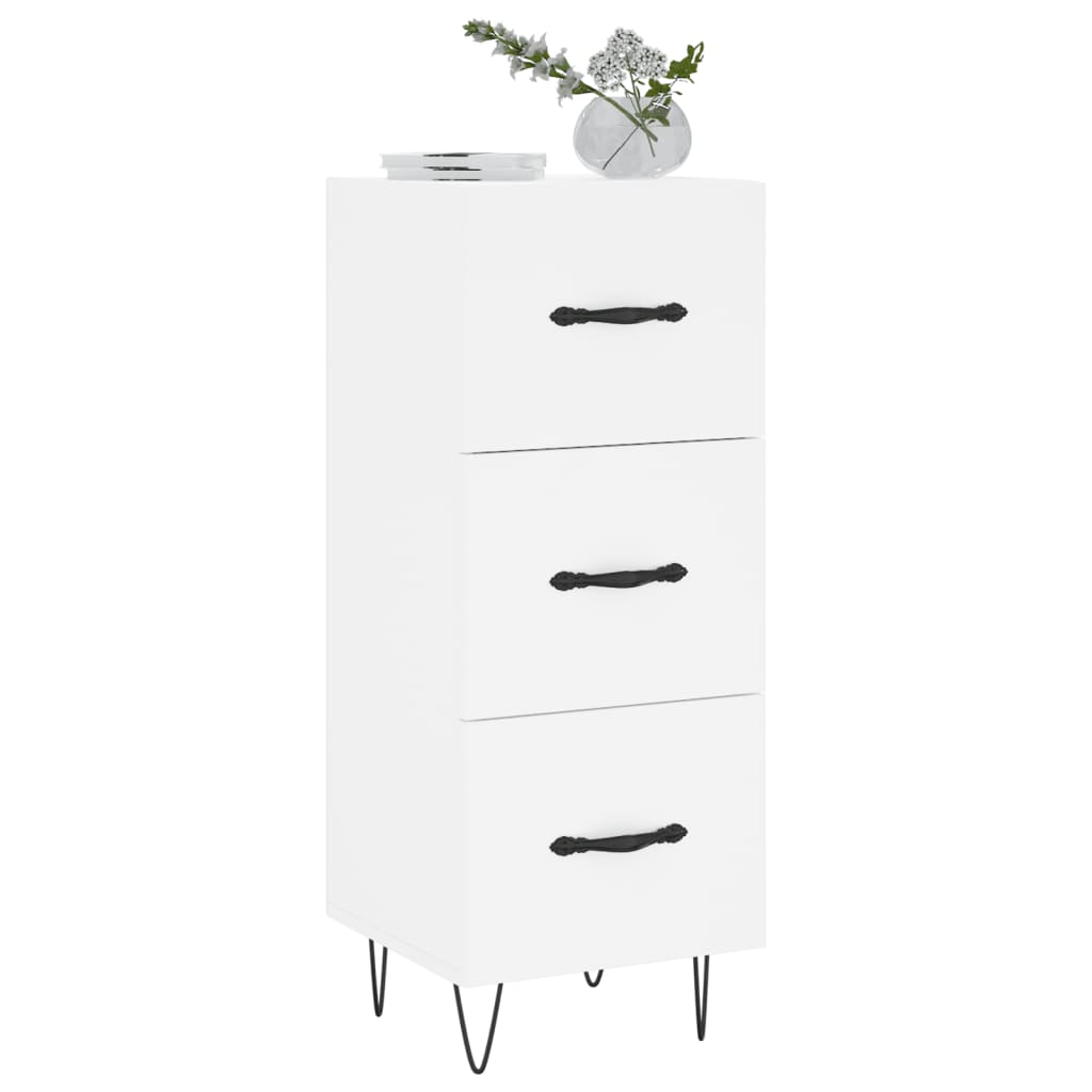 vidaXL Sideboard White 34.5x34x90 cm Engineered Wood 3