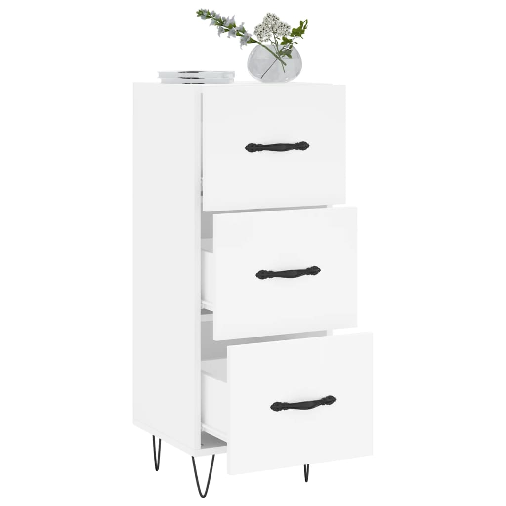 vidaXL Sideboard White 34.5x34x90 cm Engineered Wood 4