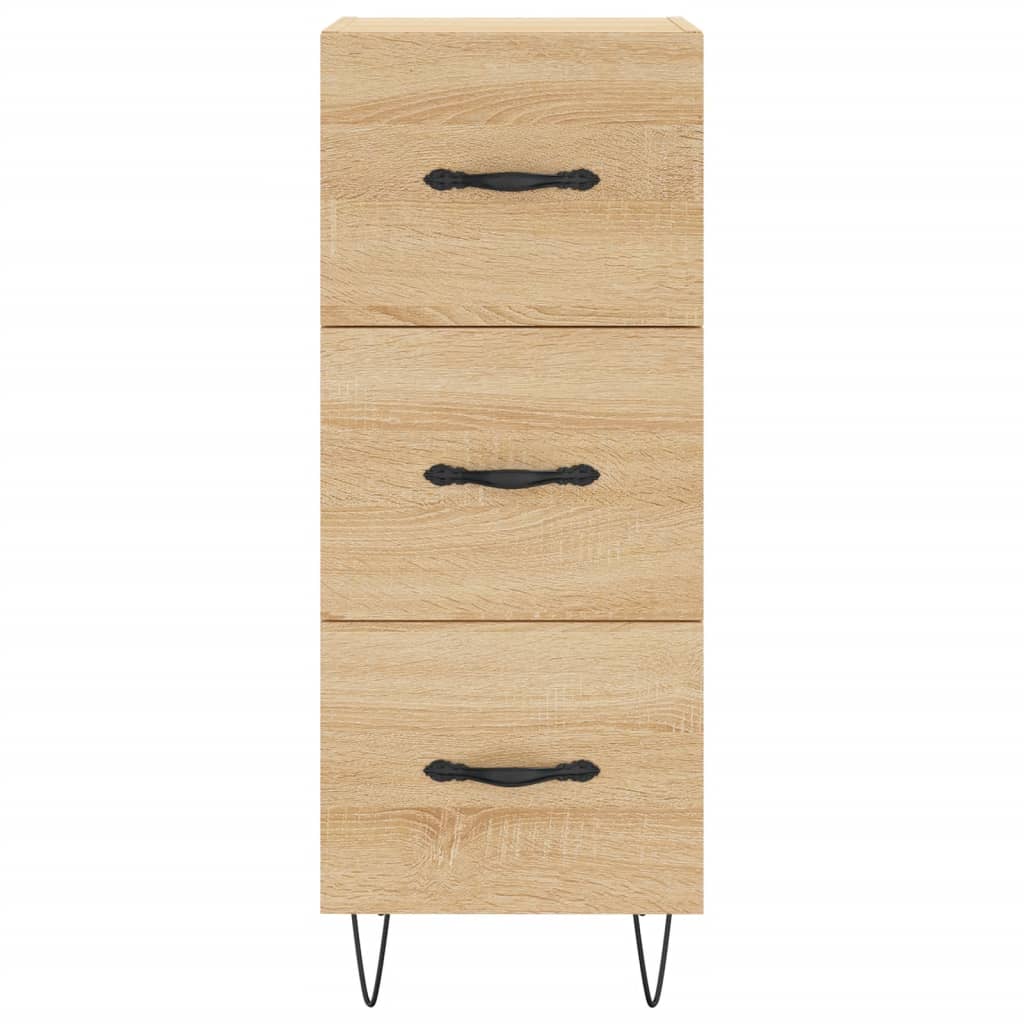 vidaXL Sideboard Sonoma Oak 34.5x34x90 cm Engineered Wood 6