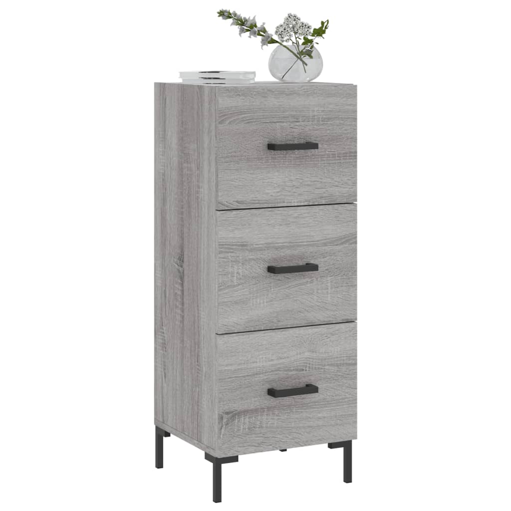vidaXL Sideboard Grey Sonoma 34.5x34x90 cm Engineered Wood 3