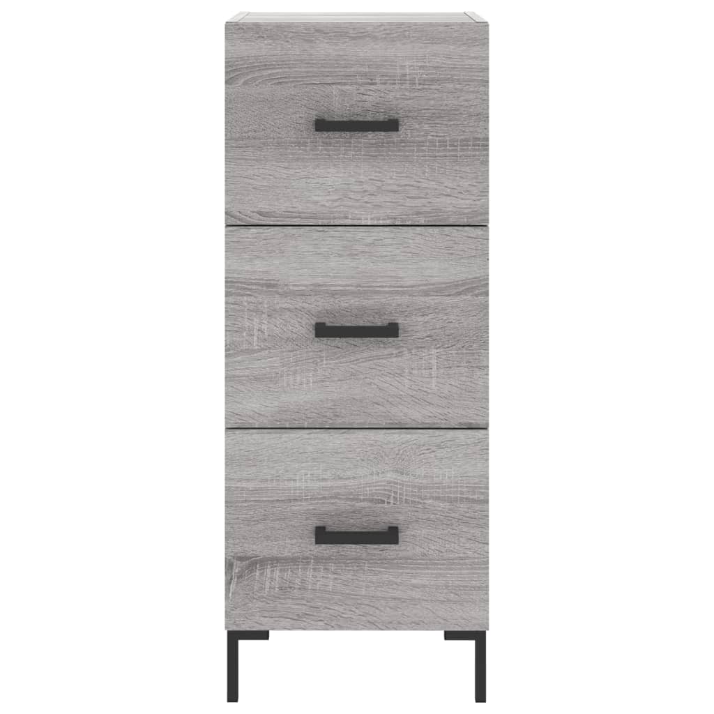 vidaXL Sideboard Grey Sonoma 34.5x34x90 cm Engineered Wood 6