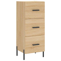 vidaXL Sideboard Sonoma Oak 34.5x34x90 cm Engineered Wood 2