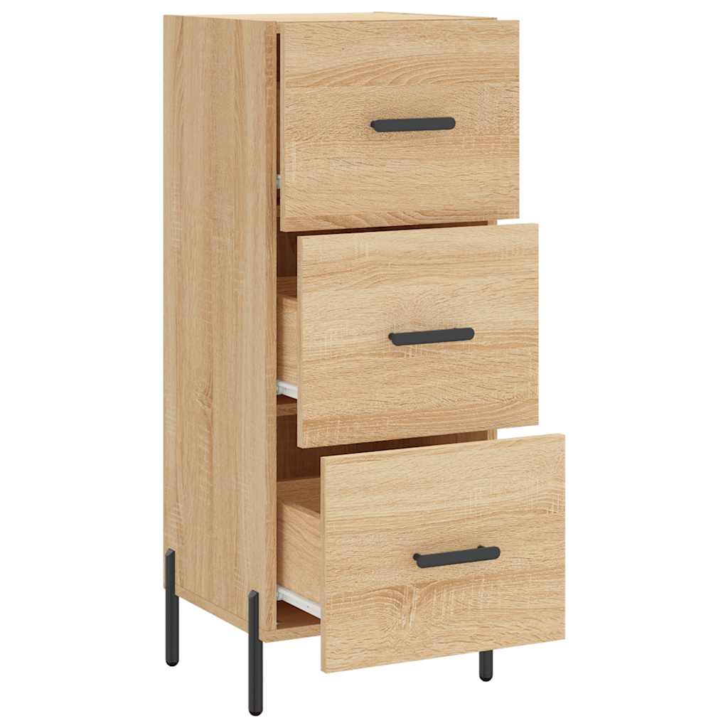 vidaXL Sideboard Sonoma Oak 34.5x34x90 cm Engineered Wood 5
