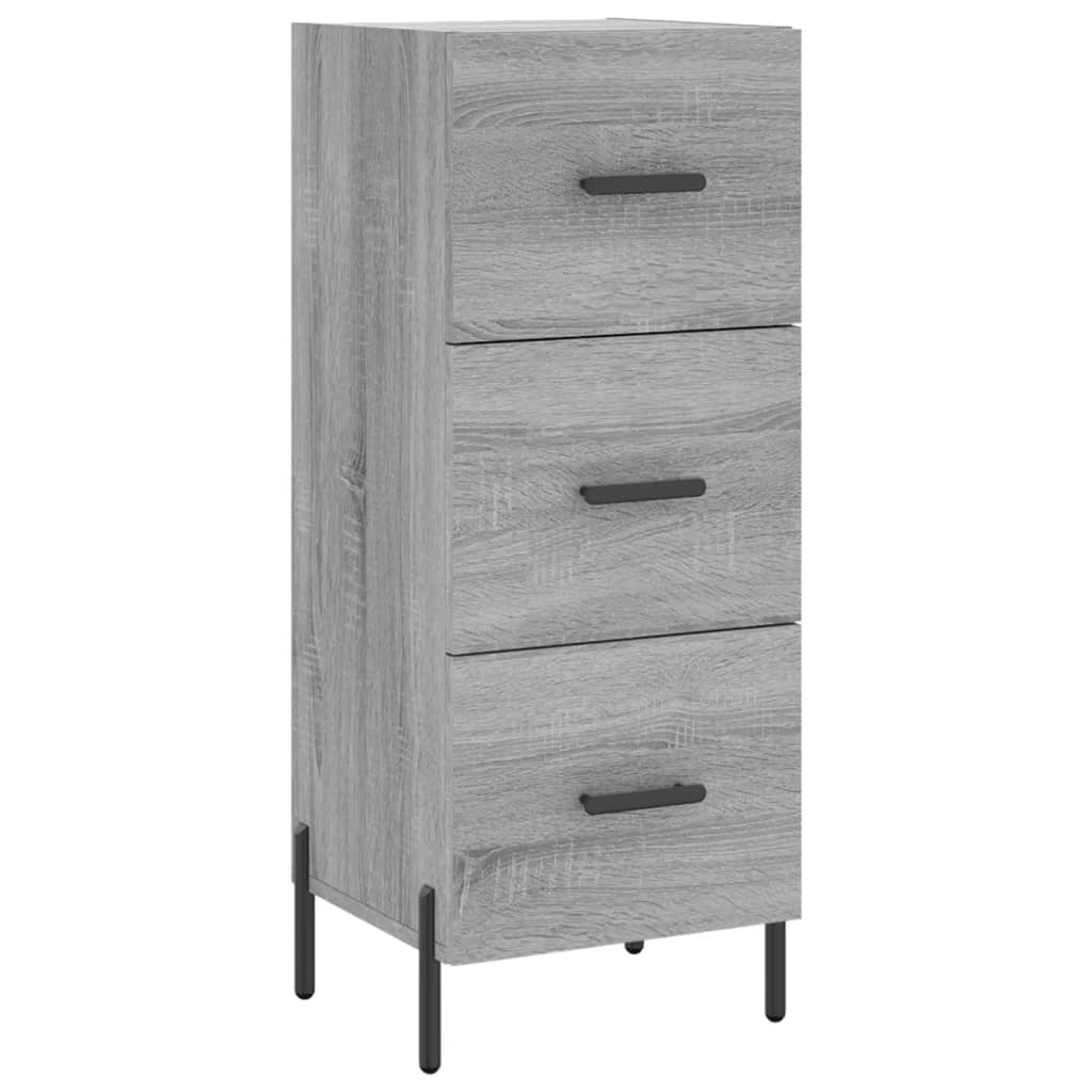 vidaXL Sideboard Grey Sonoma 34.5x34x90 cm Engineered Wood 2
