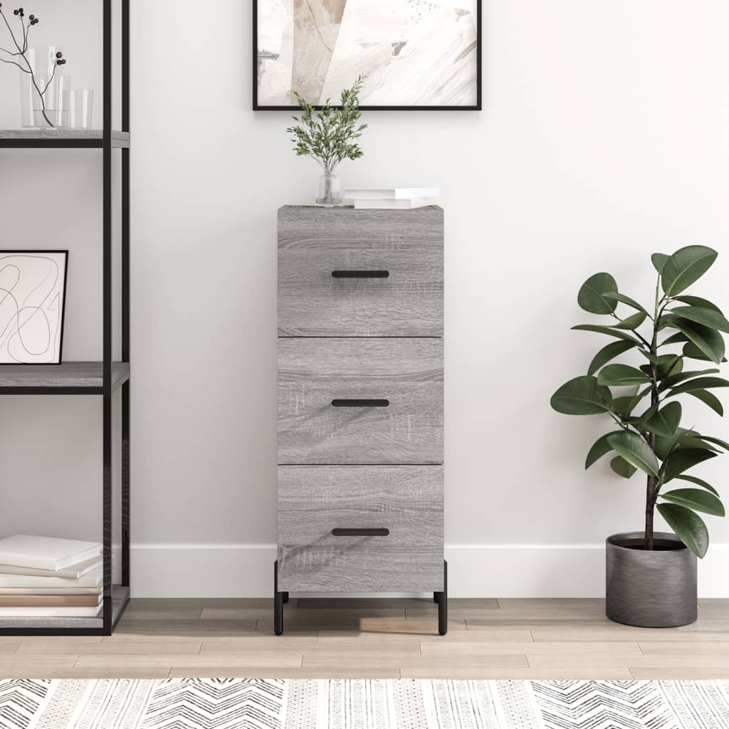 Sideboard Engineered Wood in Grey Sonoma