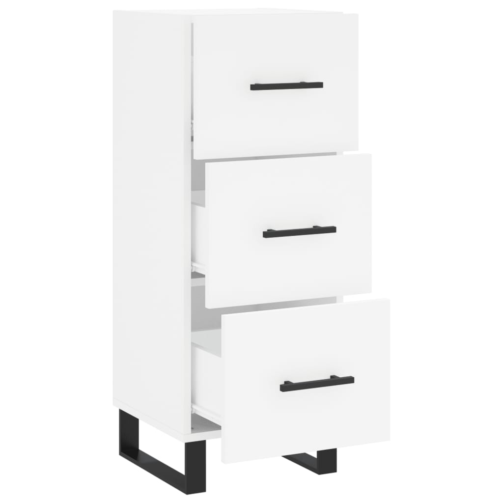 vidaXL Sideboard White 34.5x34x90 cm Engineered Wood 5