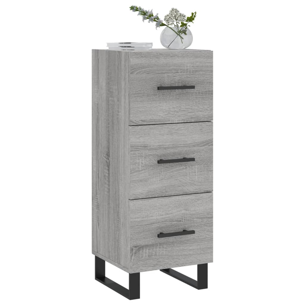 vidaXL Sideboard Grey Sonoma 34.5x34x90 cm Engineered Wood 3