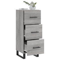 vidaXL Sideboard Grey Sonoma 34.5x34x90 cm Engineered Wood 4