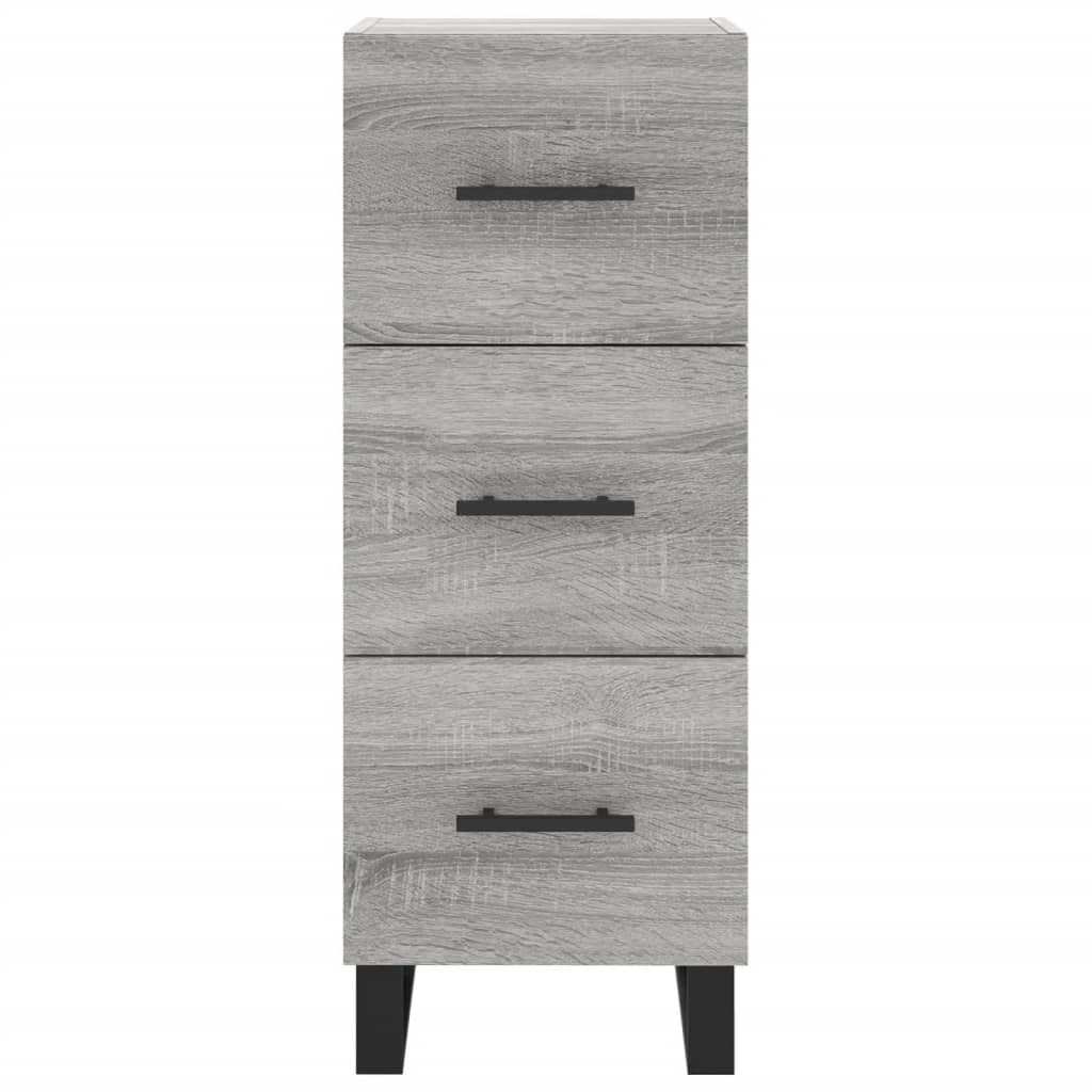 vidaXL Sideboard Grey Sonoma 34.5x34x90 cm Engineered Wood 6