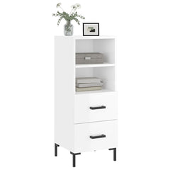 vidaXL Sideboard High Gloss White 34.5x34x90 cm Engineered Wood 3
