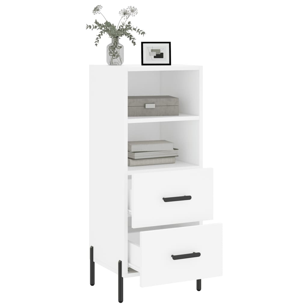 vidaXL Sideboard White 34.5x34x90 cm Engineered Wood 4