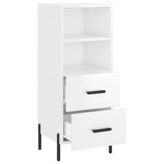 vidaXL Sideboard High Gloss White 34.5x34x90 cm Engineered Wood 5