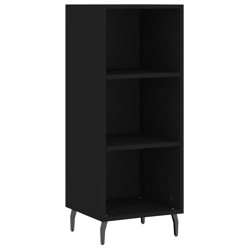 vidaXL Sideboard Black 34.5x32.5x90 cm Engineered Wood 2