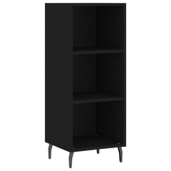 vidaXL Sideboard Black 34.5x32.5x90 cm Engineered Wood 2
