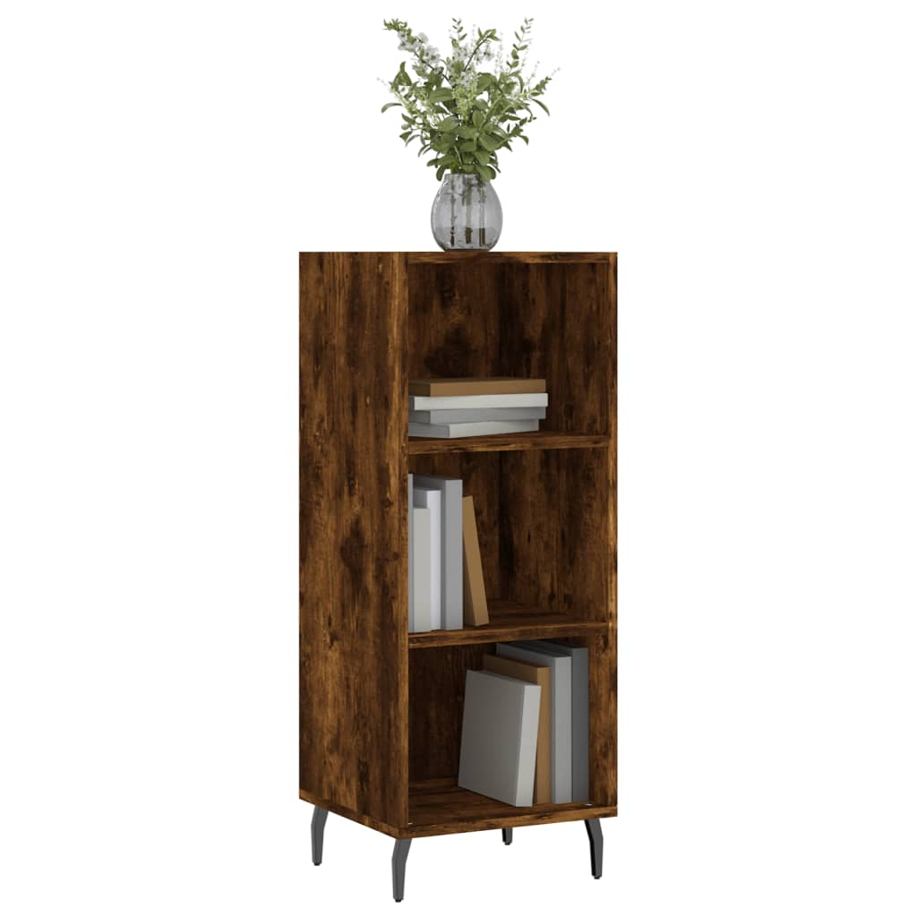 vidaXL Sideboard Smoked Oak 34.5x32.5x90 cm Engineered Wood 3