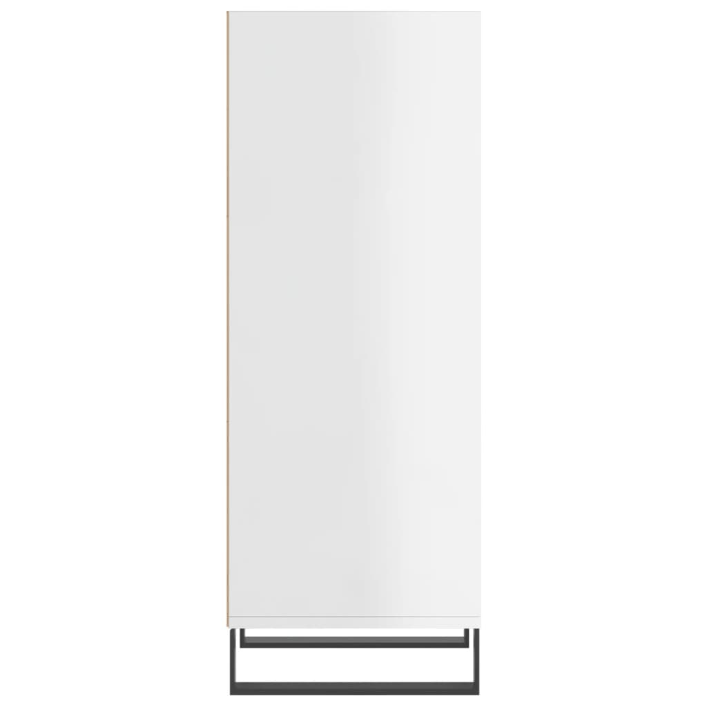 vidaXL Sideboard High Gloss White 34.5x32.5x90 cm Engineered Wood 5