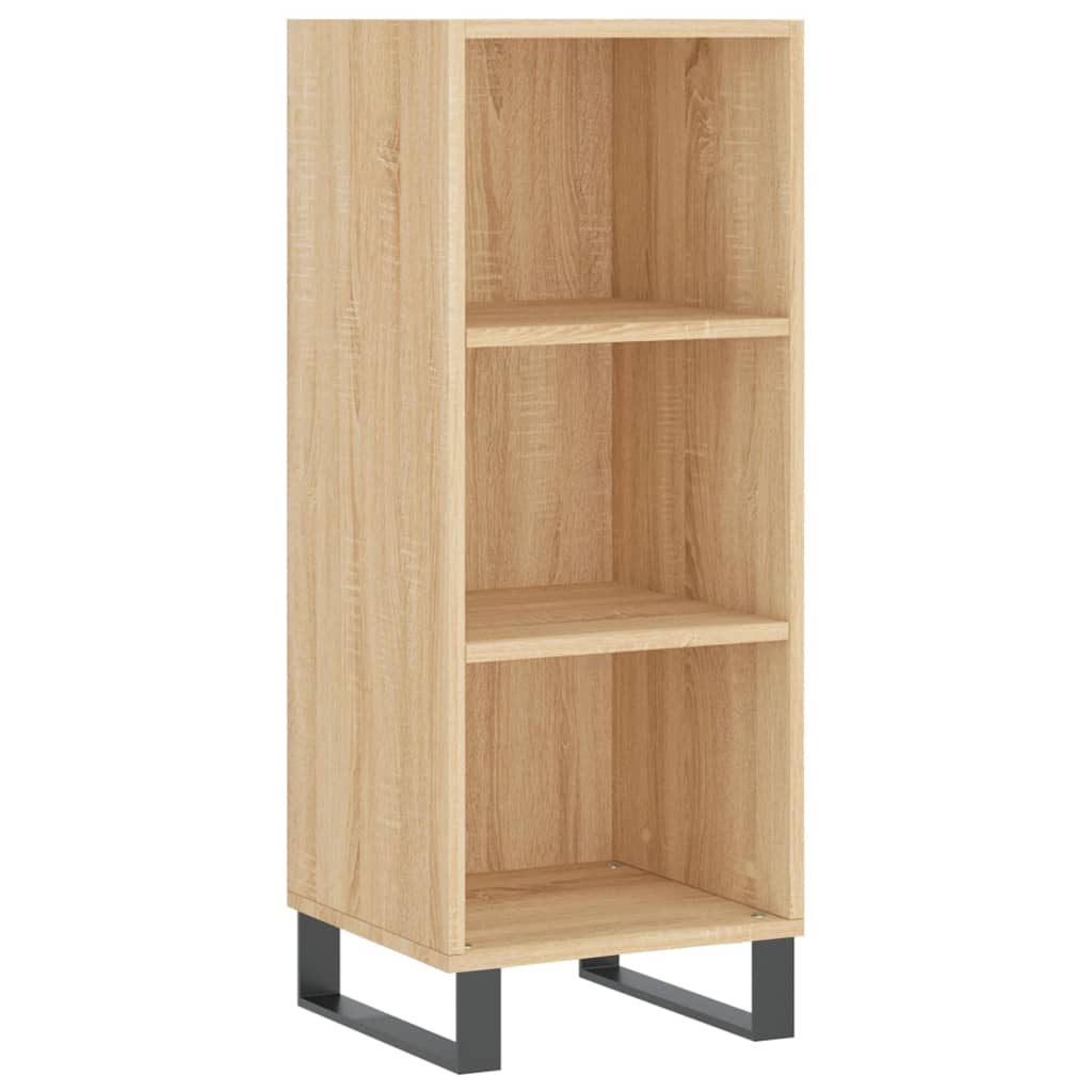 vidaXL Sideboard Sonoma Oak 34.5x32.5x90 cm Engineered Wood 2