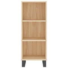 vidaXL Sideboard Sonoma Oak 34.5x32.5x90 cm Engineered Wood 4