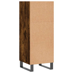 vidaXL Sideboard Smoked Oak 34.5x32.5x90 cm Engineered Wood 6