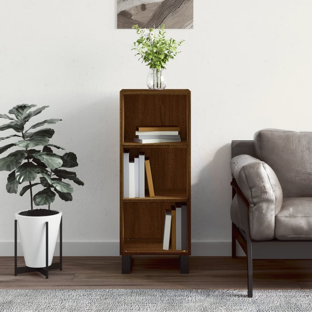 vidaXL Sideboard Brown Oak 34.5x32.5x90 cm Engineered Wood 1
