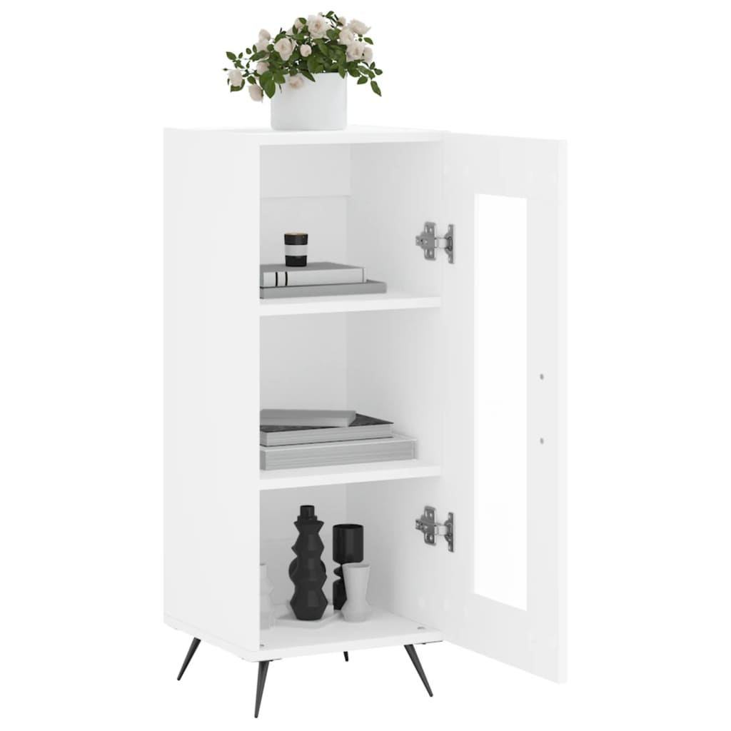 vidaXL Sideboard White 34.5x34x90 cm Engineered Wood 4