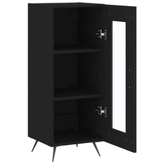 vidaXL Sideboard Black 34.5x34x90 cm Engineered Wood 6