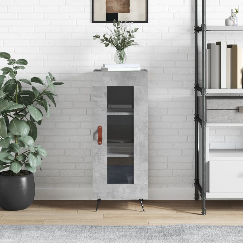 vidaXL Sideboard Concrete Grey 34.5x34x90 cm Engineered Wood 1