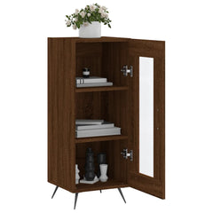vidaXL Sideboard Brown Oak 34.5x34x90 cm Engineered Wood 4