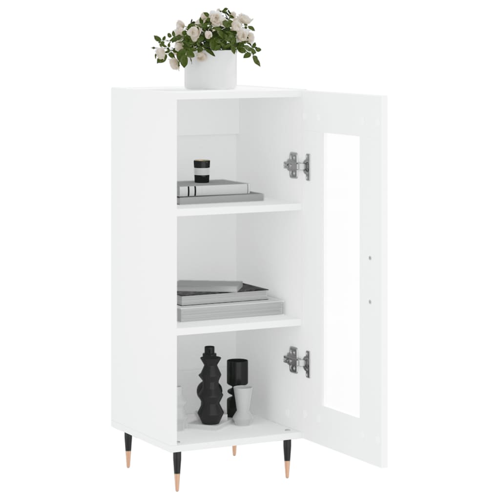 vidaXL Sideboard White 34.5x34x90 cm Engineered Wood 4