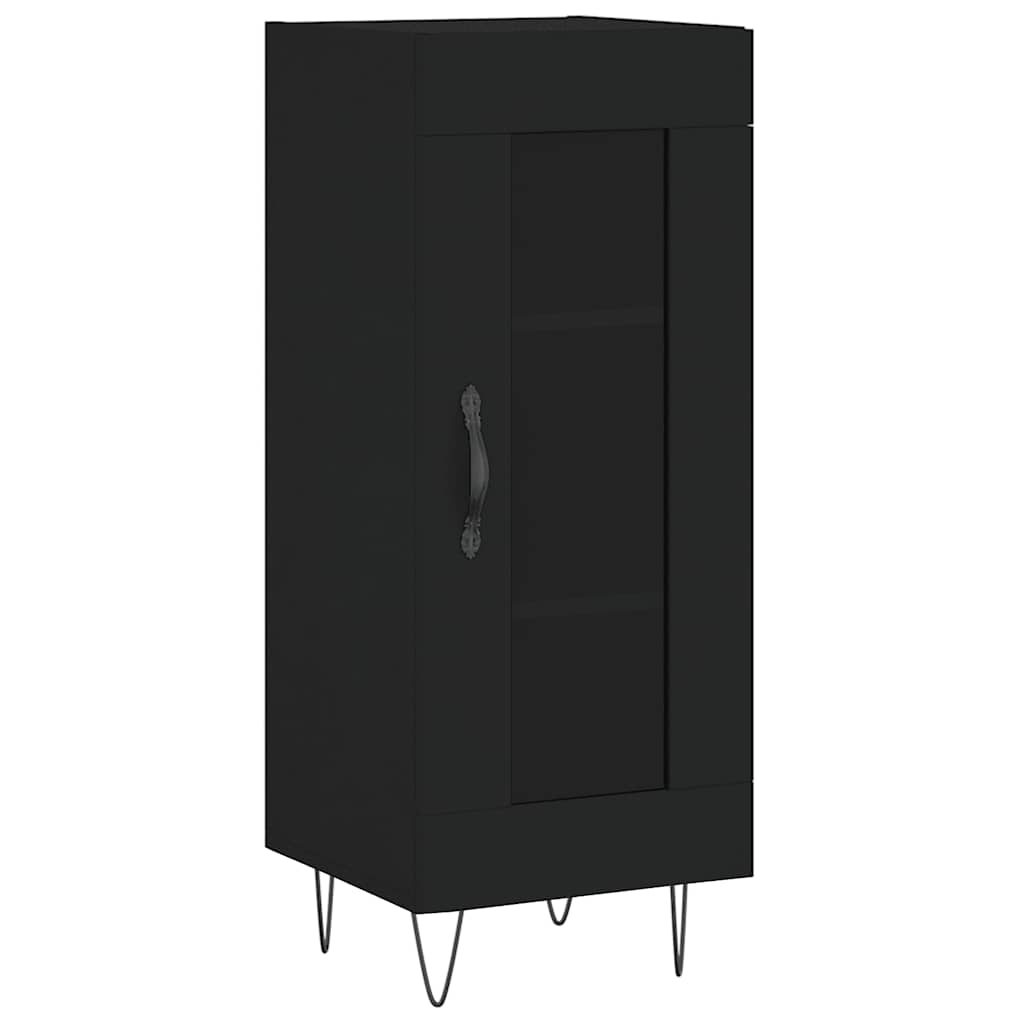vidaXL Sideboard Black 34.5x34x90 cm Engineered Wood 2