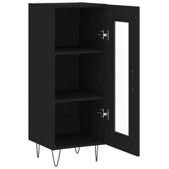 vidaXL Sideboard Black 34.5x34x90 cm Engineered Wood 6