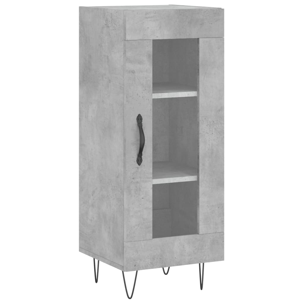 vidaXL Sideboard Concrete Grey 34.5x34x90 cm Engineered Wood 2