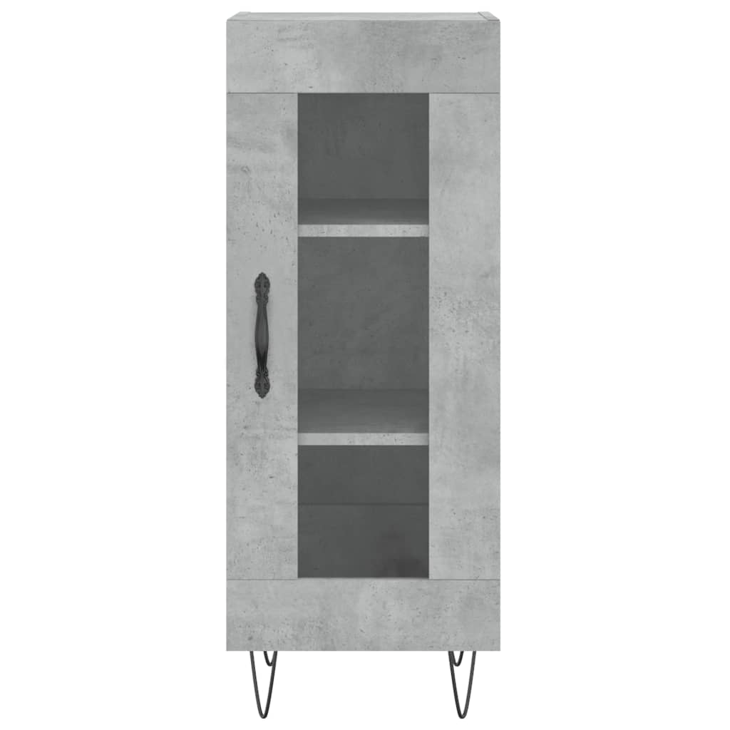 vidaXL Sideboard Concrete Grey 34.5x34x90 cm Engineered Wood 5