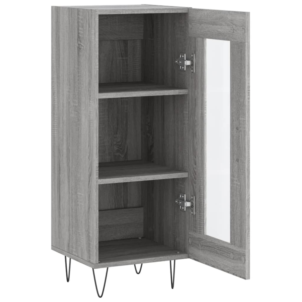 vidaXL Sideboard Grey Sonoma 34.5x34x90 cm Engineered Wood 6
