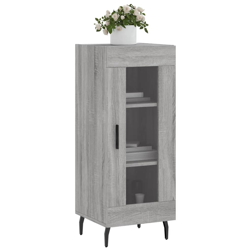 vidaXL Sideboard Grey Sonoma 34.5x34x90 cm Engineered Wood 3