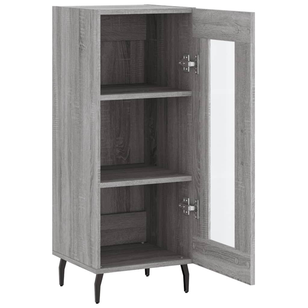vidaXL Sideboard Grey Sonoma 34.5x34x90 cm Engineered Wood 6