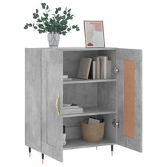 vidaXL Sideboard Concrete Grey 69.5x34x90 cm Engineered Wood 4