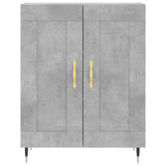 vidaXL Sideboard Concrete Grey 69.5x34x90 cm Engineered Wood 5