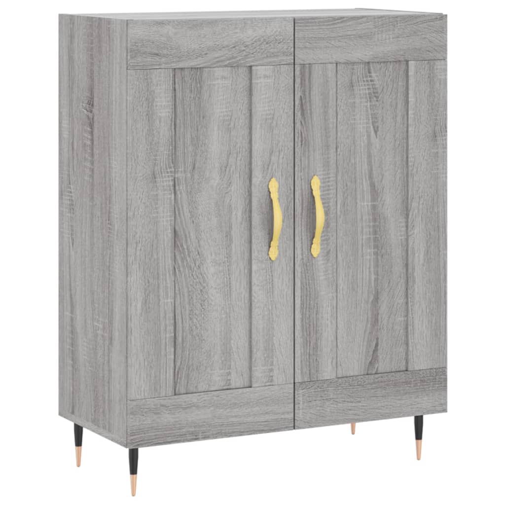 vidaXL Sideboard Grey Sonoma 69.5x34x90 cm Engineered Wood 2