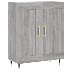vidaXL Sideboard Grey Sonoma 69.5x34x90 cm Engineered Wood 2