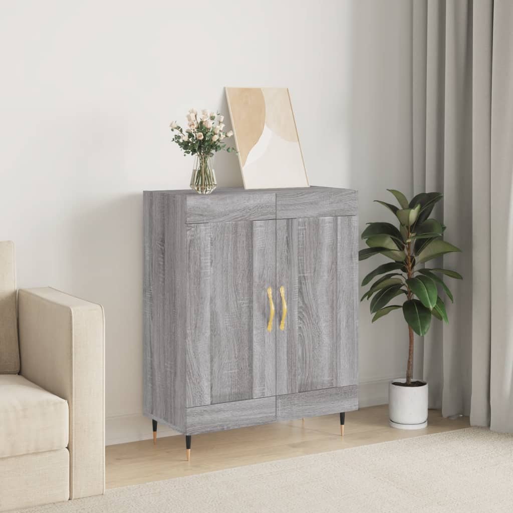 Sideboard Engineered Wood in Grey Sonoma