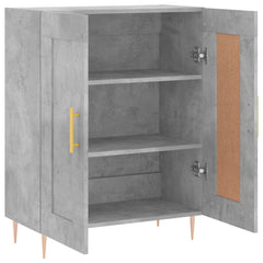 vidaXL Sideboard Concrete Grey 69.5x34x90 cm Engineered Wood 6